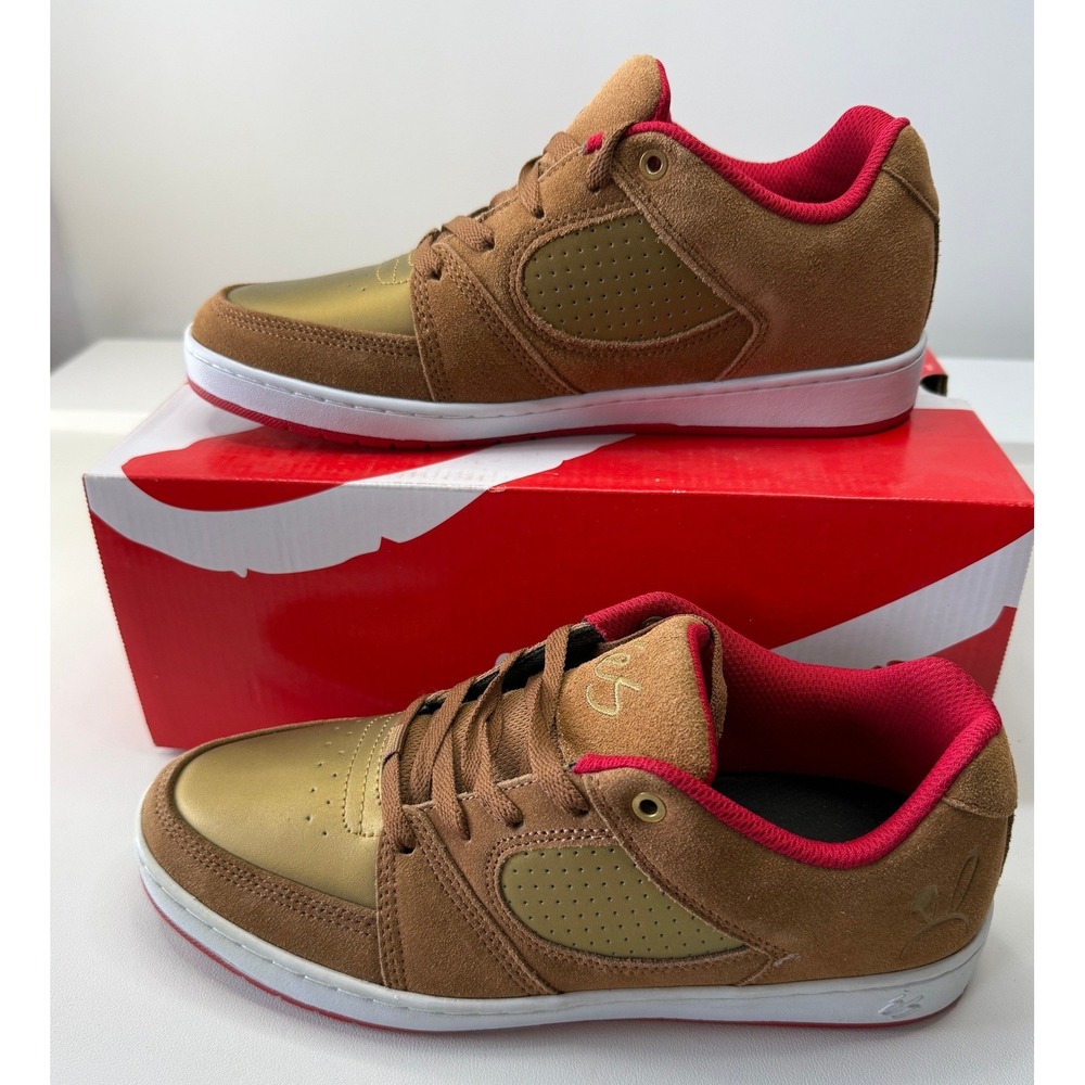 ES Accel Slim x Year of the Rabbit Mens Skate Shoes Brown Bling Bling Mens 8 New